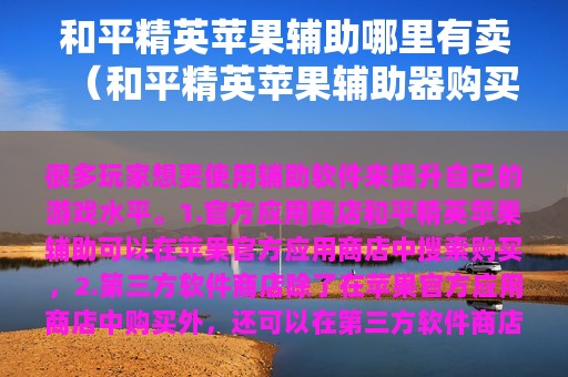 和平精英苹果辅助哪里有卖（和平精英苹果辅助器购买）